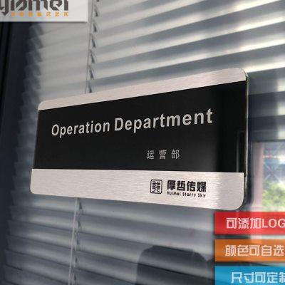 可更换式亚克力科室牌办公室门牌学校公司医院标牌标识牌定制定做