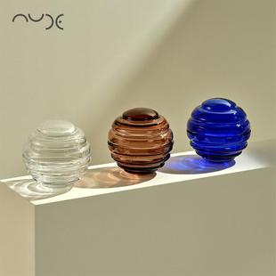 土耳其Nude鸟巢无铅水晶玻璃罐球形糖果饰品收纳储物盒创意摆件