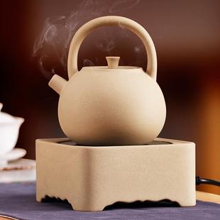 煮茶器套装 品陶堂电陶炉 迷你小型茶炉侧把陶壶煮茶壶家用烧茶壶