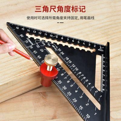 卡榫直角尺辅助夹 桌卡楼梯量规木工桌限位块桌挡Φ20mm/Φ19mm