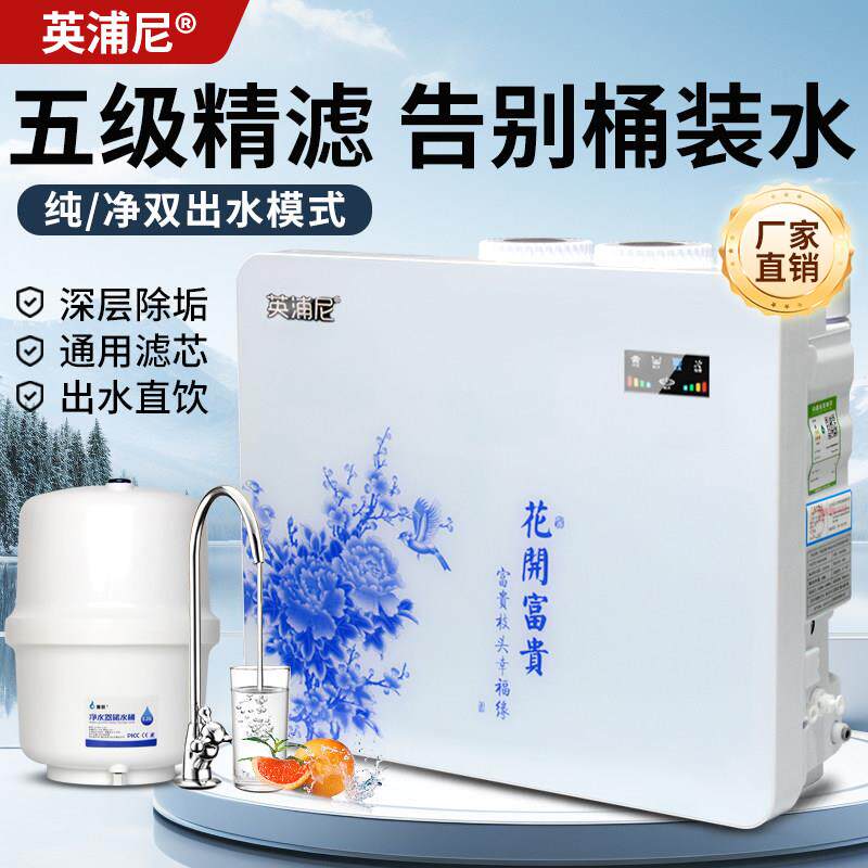 ro反渗透净水机家用直饮净水器自来水五级过滤器厨房除水垢滤水机