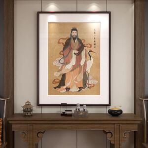 中堂东南财神范蠡北路赵公明画像财神爷画像客厅装饰画办公室壁画
