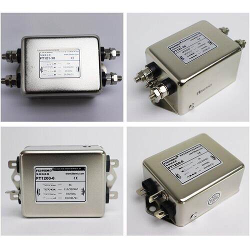 菲奥特Filtemc 交流单相电源滤波器220V FT121-6A10A15A20A30A.