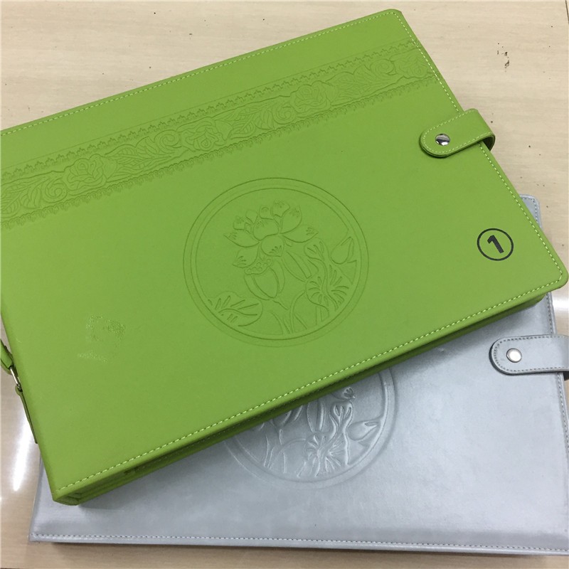 PU皮革面料人造皮料装饰革软硬包大样本样册带精美效果图彩页现货