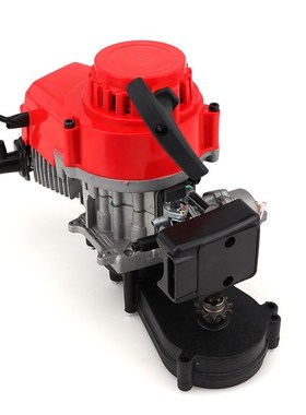 迷你摩托车小越野利亚发动机带变速箱2冲小J跑发动机黑色铝拉44mm