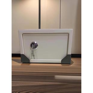 小现钱金箱子贵重品保管盒用家迷你保 带锁EXL铁盒收纳盒放物钱