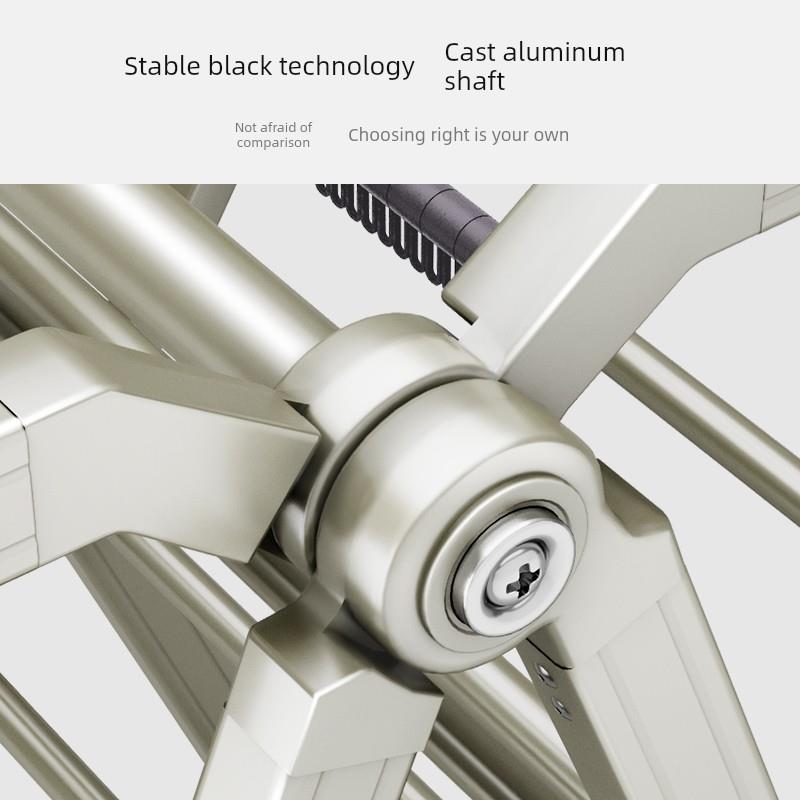 稳纳晾衣架落地折叠室内家用阳台加厚户外凉杆晒被子可移动晒衣架