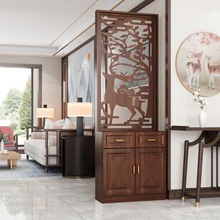 新型中式入口屏风隔断柜，厅柜，鞋柜，客厅，可移动现代简易挡入