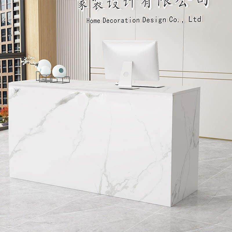 小型收银台前台接待台美容院理发女装店餐饮店铺商用服装店吧台桌