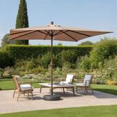 户外遮阳伞民宿商铺商场防晒伞摆摊阳台庭院2.5x2.5米方形遮阳伞