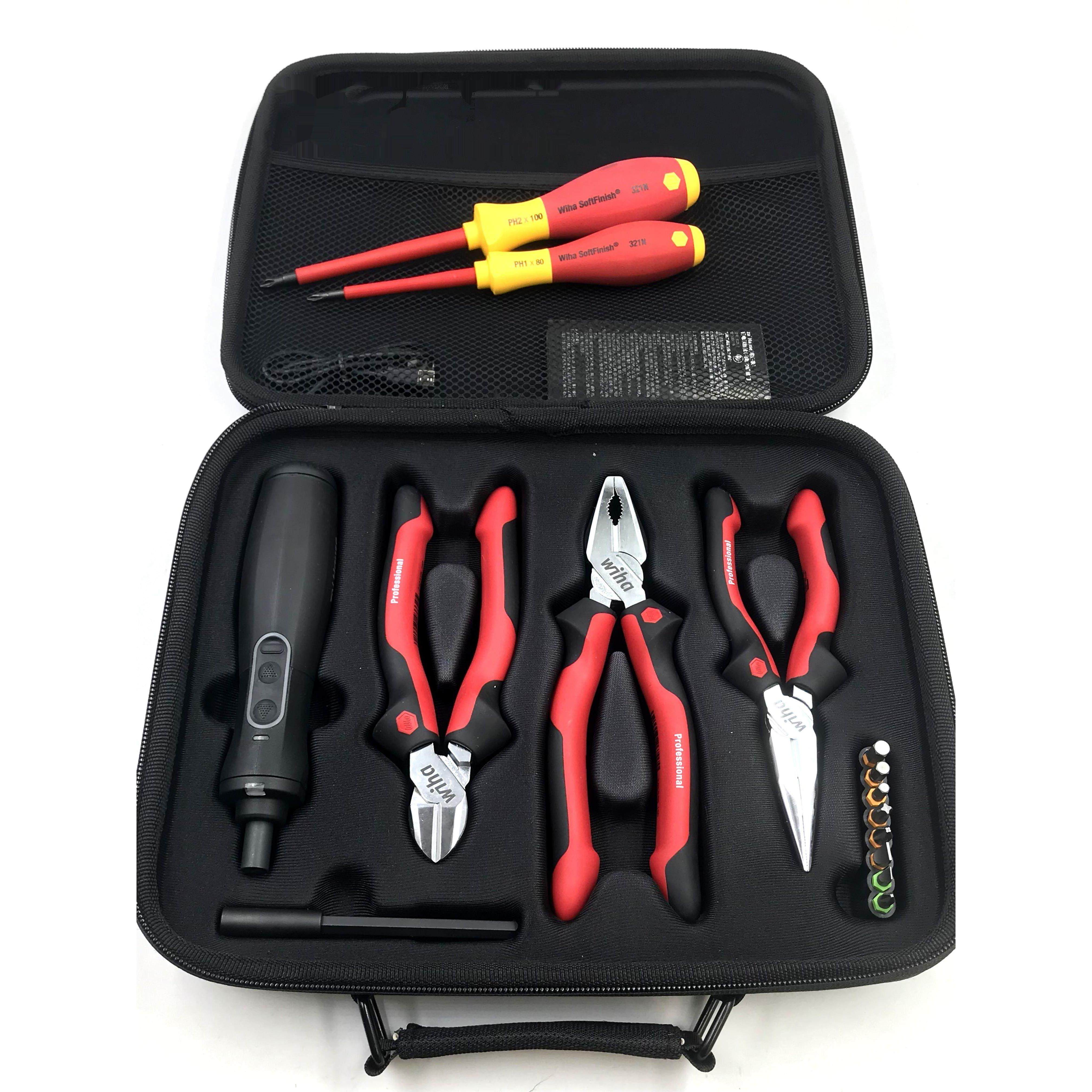 德国wiha威汉手动工具钳子套装电助力起子机 送PH1 PH2绝缘螺丝刀