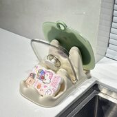 2025新款 锅铲锅盖收纳 家用厨房锅盖架子桌面置物架免打孔台面坐式