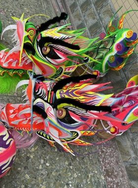 舞龙道具 舞龙灯 舞龙舞狮头 夜光龙 荧光龙 福州龙款 十五楼龙款