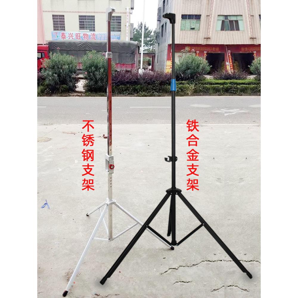 加厚50-200寸窗帘电动手拉简易支架幕布不锈钢移动支架铁合金