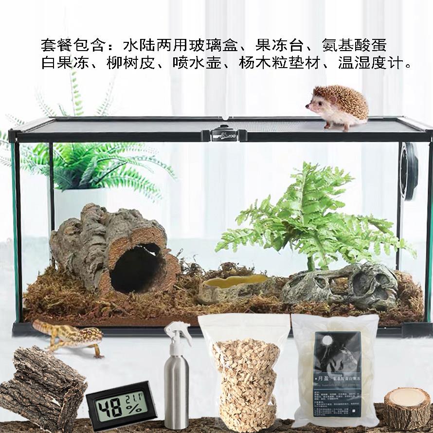 爬宠物蛇玻璃饲养箱角蛙蜘蛛蜥蜴守宫乌龟饲养盒雨林生态缸寄居蟹
