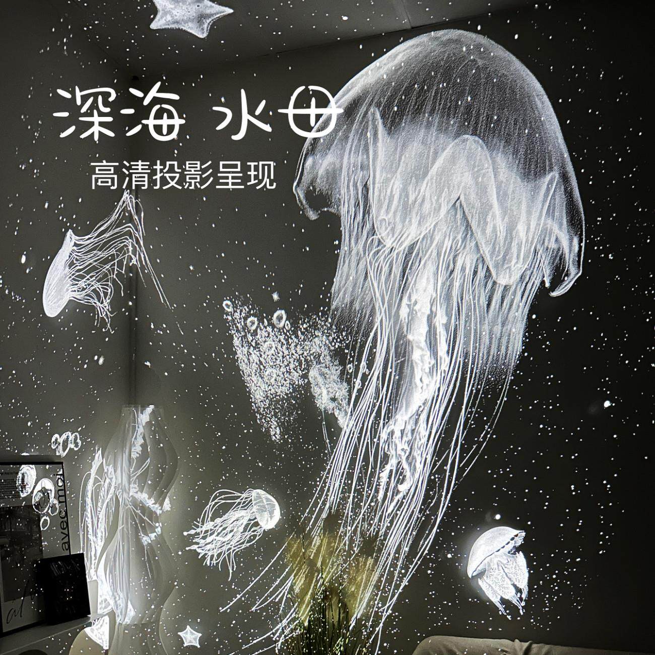 【大月亮】星空投影灯气氛灯卧室满天星投影伴睡小夜灯生日礼物