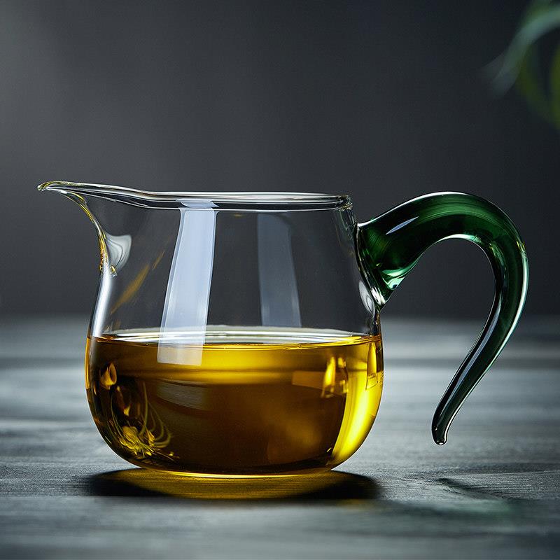 JK品质新品玻璃公道杯子加厚耐热高档轻奢泡茶漏功夫茶具套组