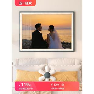 相框掛墻定制照片加打印婚紗照沖洗結婚照片做成畫框情侶相冊裝 裱