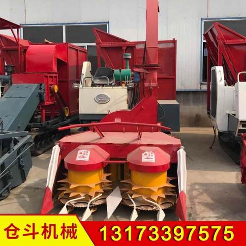 履带自走式青储机高速转盘农业机械秸秆剪刀收割青储机