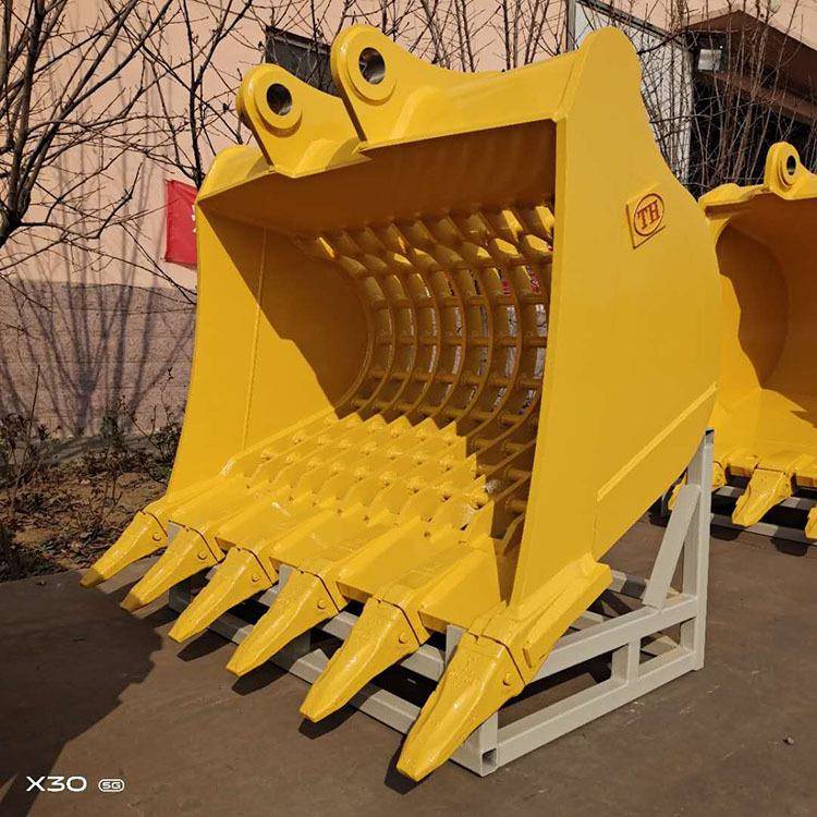 挖掘机配件PC220挖掘机1500宽网格斗栅格斗筛分斗