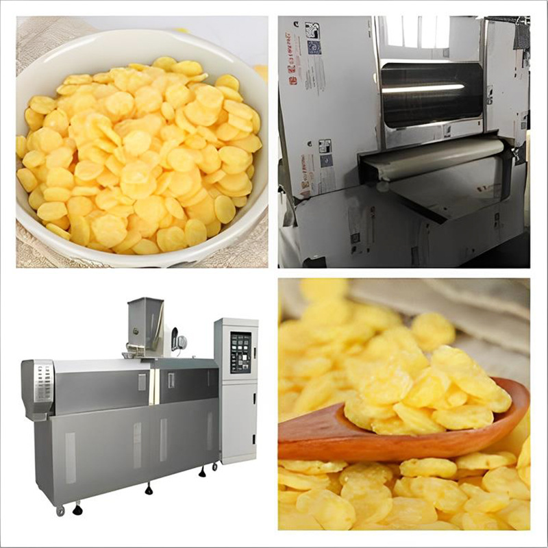 玉米片谷物脆生产线  谷物圈生产线  燕麦片膨化机 食品膨化机