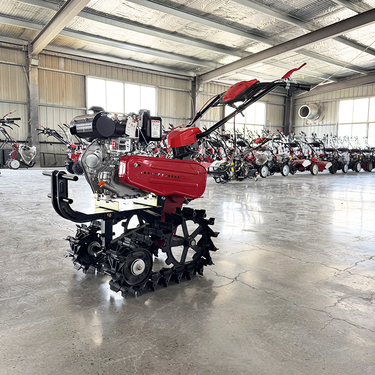 田园管理机手扶双链轨锄草机小型微耕机170汽油链轨耘耕机开沟机