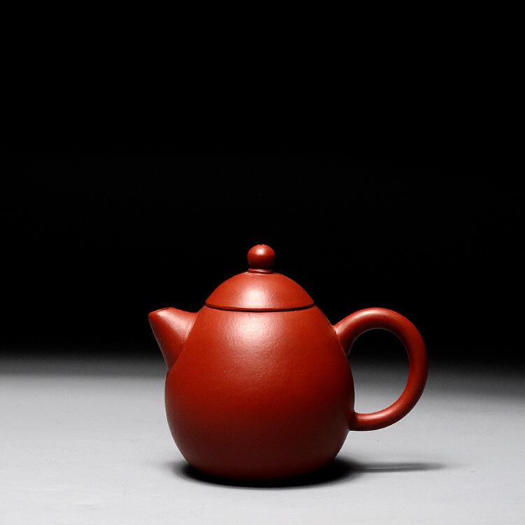 紫砂小壶纯手工龙蛋壶80cc对嘴喝茶手把壶中式功夫茶具小品龙蛋壶