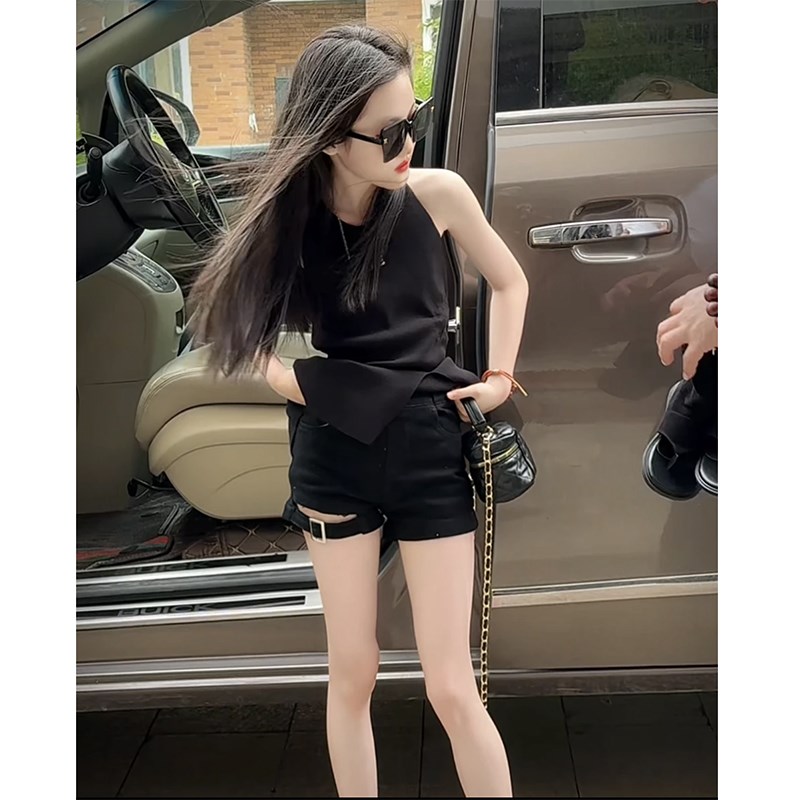 女童夏季新款连衣裙20s25韩版洋气儿童时髦吊带背心短裤两件套潮