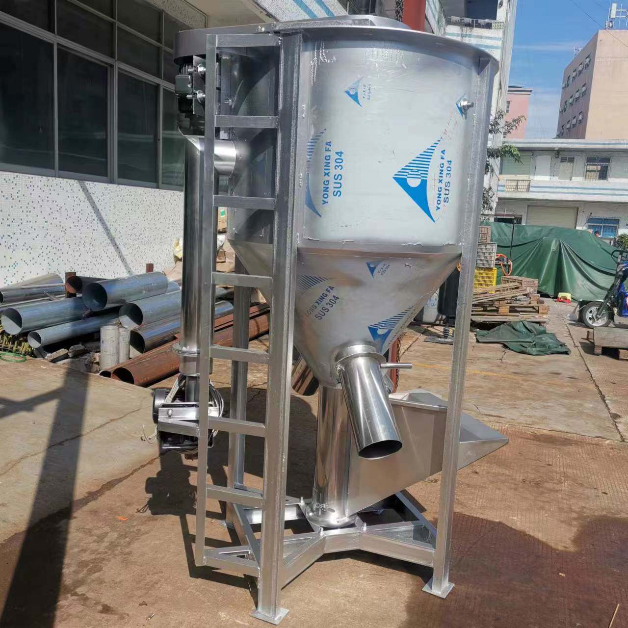 80吨塑料搅拌机60吨立式搅拌机50吨颗粒搅拌机100吨颗粒搅拌机