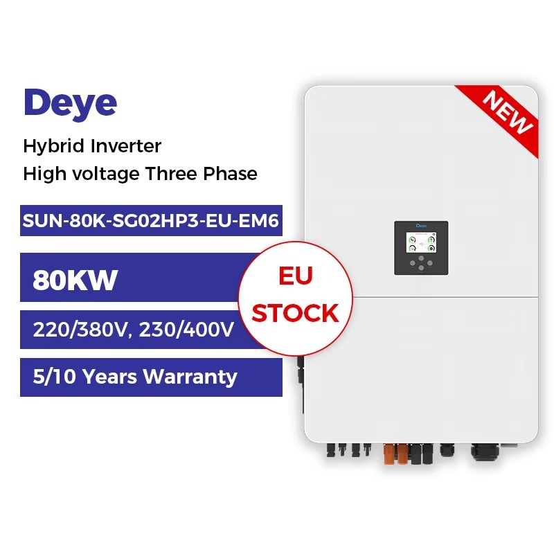 德业新款三相高压SUN-60K-SG02HP3-EU-EM4混网逆变器