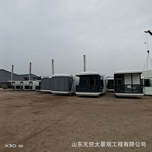 现代风集装箱民宿 叠拼苹果仓可移动民宿酒店 营地网红咖啡厅