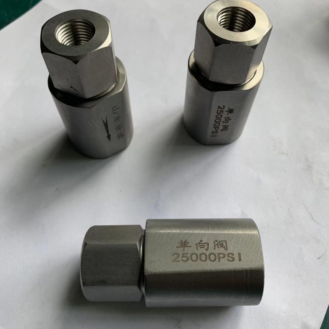 厂家不锈钢气动气体液体高压止回阀截止阀供应气动高压单向阀