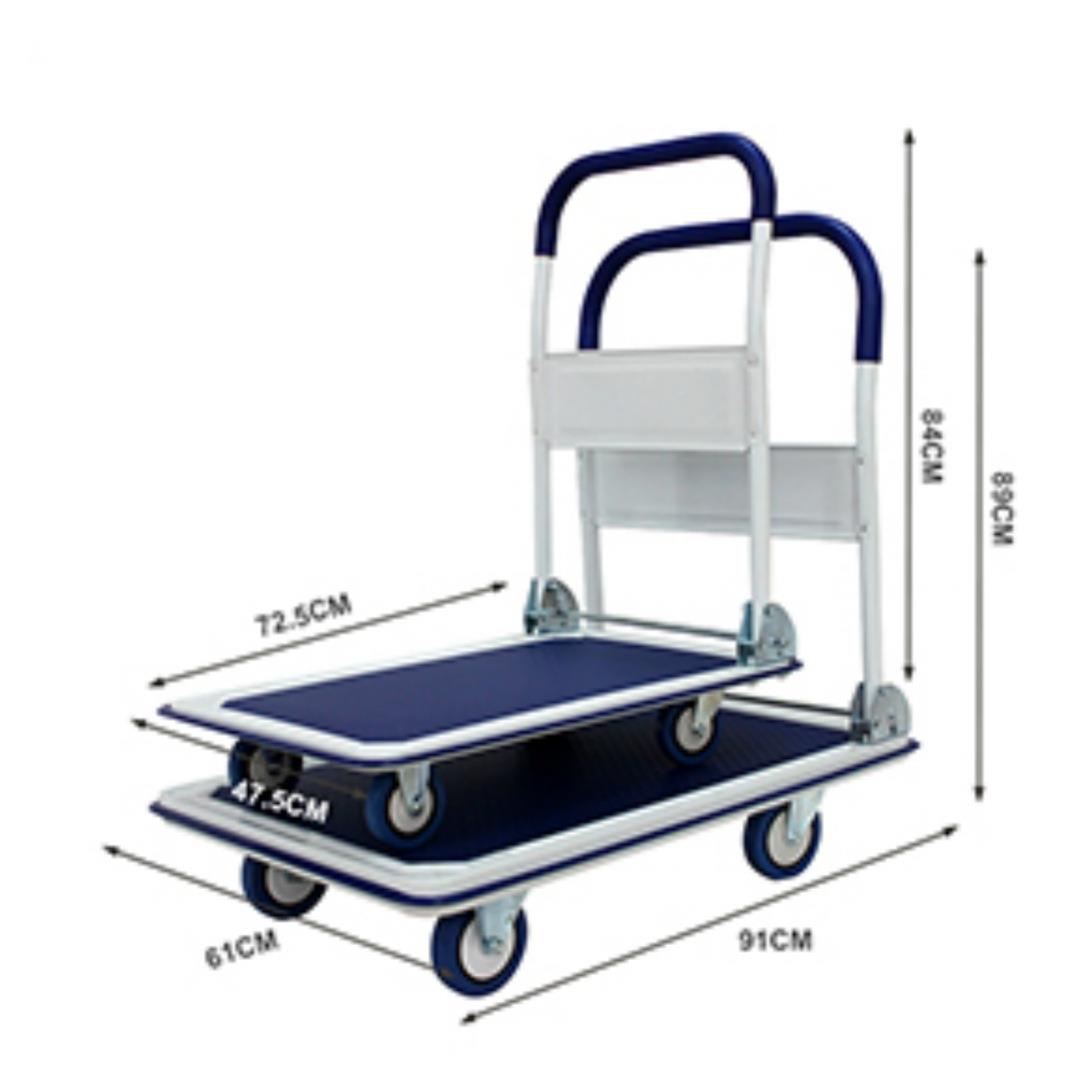 厂家150kg小号推车拉货搬运车可折叠静音平板手推车