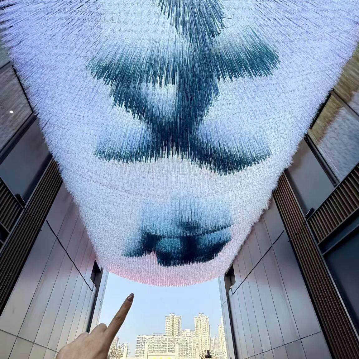 地标天幕糖果炫彩金光雨丝帘户外活动天幕流苏生日派对背景装饰