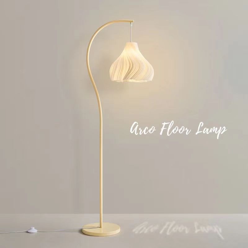 法式奶油风钓鱼灯落地台灯极简立式E客厅沙发旁卧室床头装饰氛围