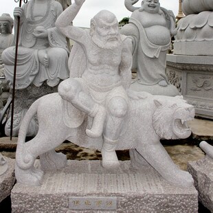 福建花岗岩石雕十八罗汉坐像 石材500罗汉佛像园林景区人物石雕