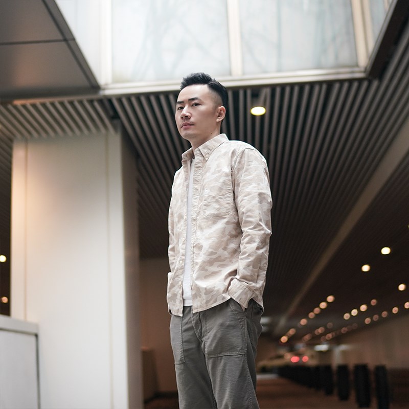 秋冬潮流迷彩牛津纺男士长袖衬衫宽松休闲日系印花纯棉新款上衣男