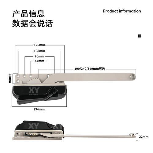 美式手摇开窗f器外平开窗厨房卫生间卧室书房幕墙手动推窗开窗神