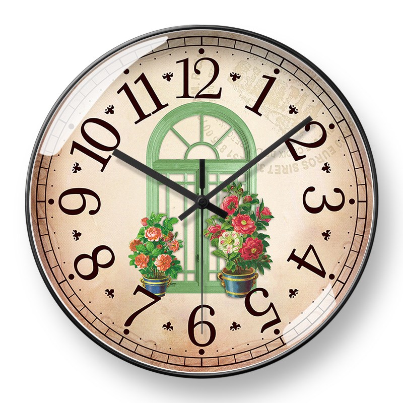 美式钟表北欧挂钟客厅创意时尚自动对时钟大挂表电波X钟静音表挂