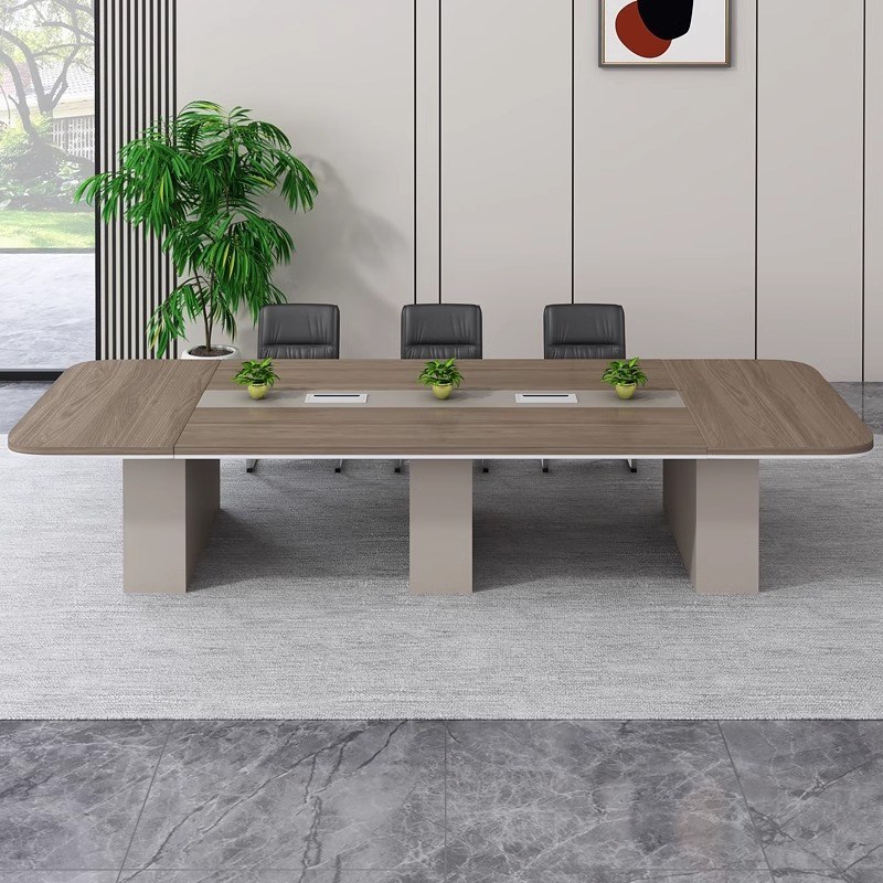 办公室加厚会议桌长桌子工作台会议室桌椅组合接待桌办公家具