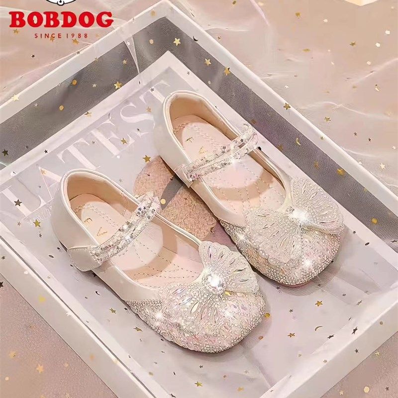 女童公主鞋2024春秋新款儿童鞋子小皮鞋女孩水晶鞋女宝宝单鞋软底,童鞋/婴儿鞋/亲子鞋,水晶/水钻鞋,淘宝优惠券,粉丝福利购,淘宝优惠卷