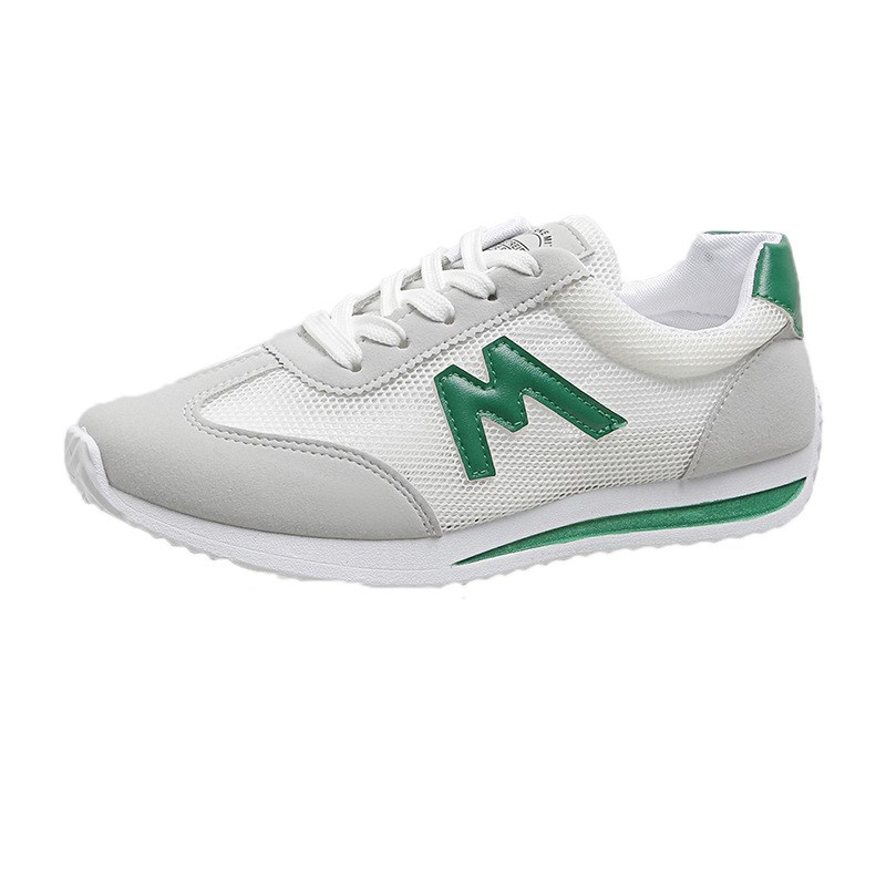 网面透气小白鞋女2024新款夏季韩版百搭轻便运动休闲平底板鞋外贸