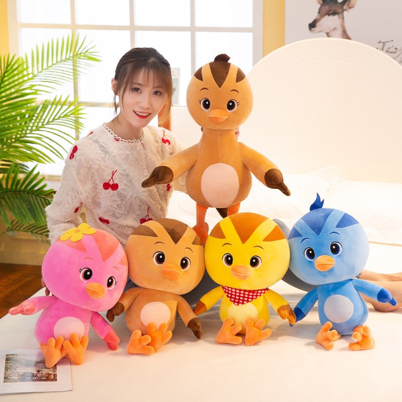 小鸡毛绒玩具可爱布娃娃大号公仔睡觉抱枕女孩儿童节X生日礼物圣