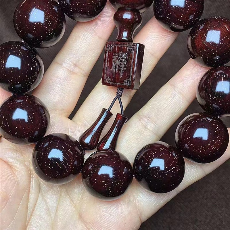 小叶紫檀老料小满星手串2.0复古经典男女款文玩佛珠饰品念珠