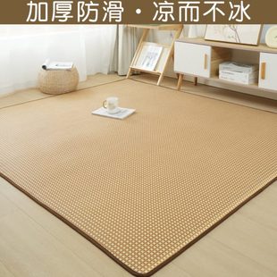 卧室家用 凉席地垫打地铺专用客厅地毯沙发垫床上可用藤席床垫夏季