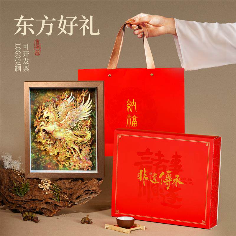 马装饰摆件桌面电视柜客厅装饰玄关非遗手工艺品乔迁新居礼物实用