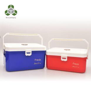 即食海参包装盒高端红蓝双色挎包礼盒海鲜大闸蟹冷藏箱包装