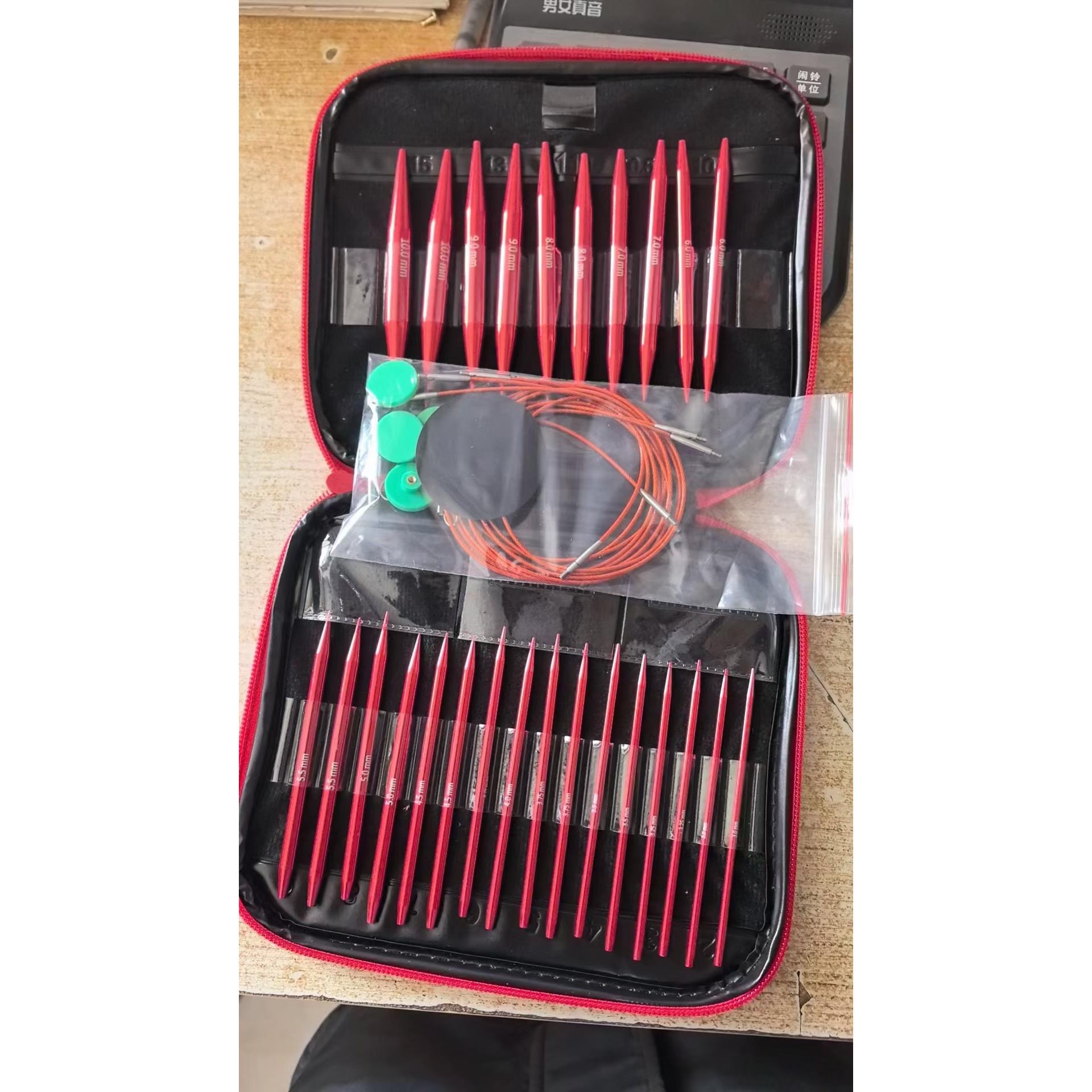 可拆卸环形针加长连接线 线织围巾毛衣毛衣针可循环使用氧化铝针