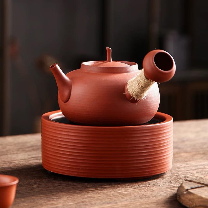 迷你电陶炉红泥茶炉套装烧水壶小家电茶壶茶具手工煮茶烧水沙铫壶