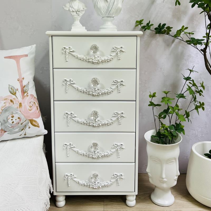 碧家斗柜客厅卧室法式五斗收纳柜欧式储物柜实木床头柜床边柜抽屉